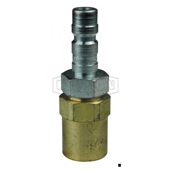 A Series High Pressure Quick Disconnect Pneumatic Reusable Plug, 1/4 in Nominal, Quick Disconnect Pl